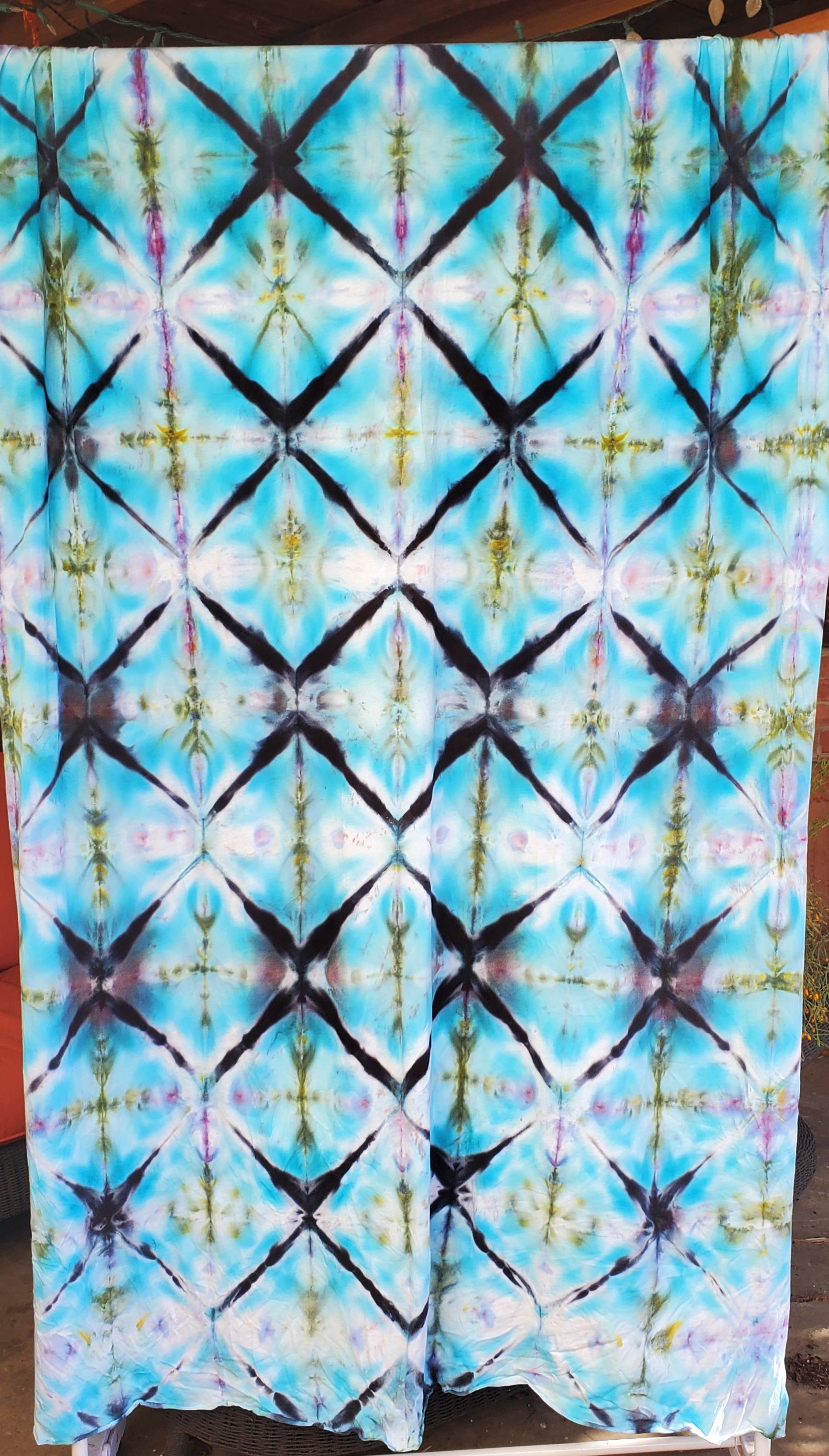 Hand-Dyed Shibori Style Cotton Jersey